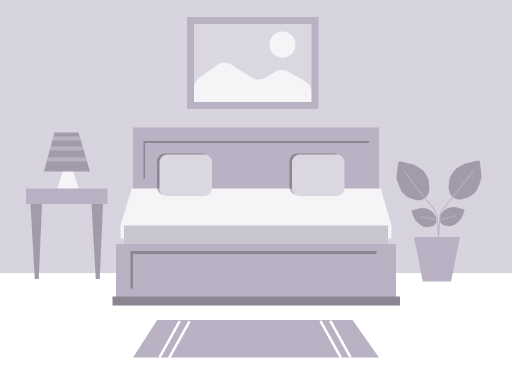 chambre pour cinq personnes - Image par défaut